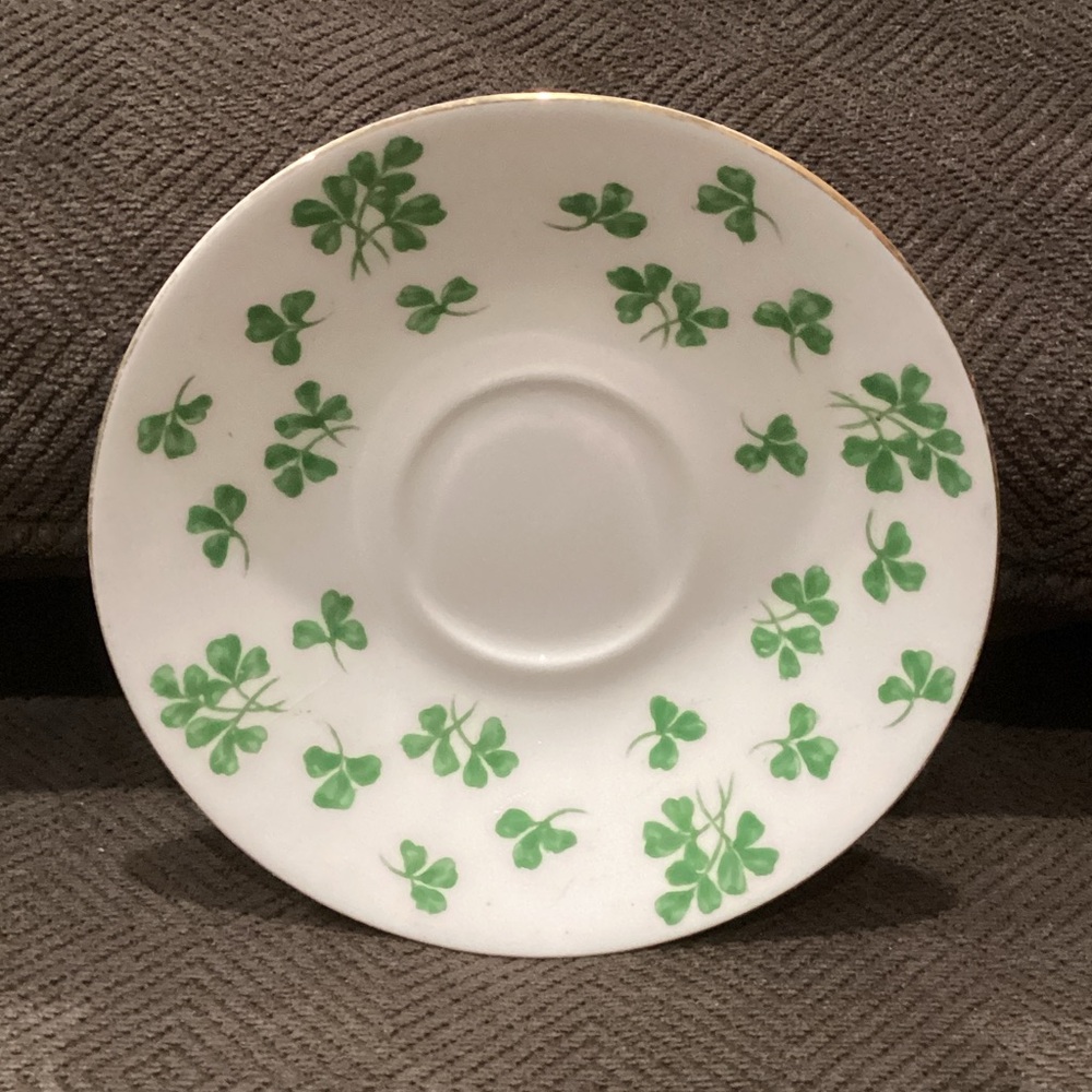 Adderley Shamrock Patterned China Saucer
